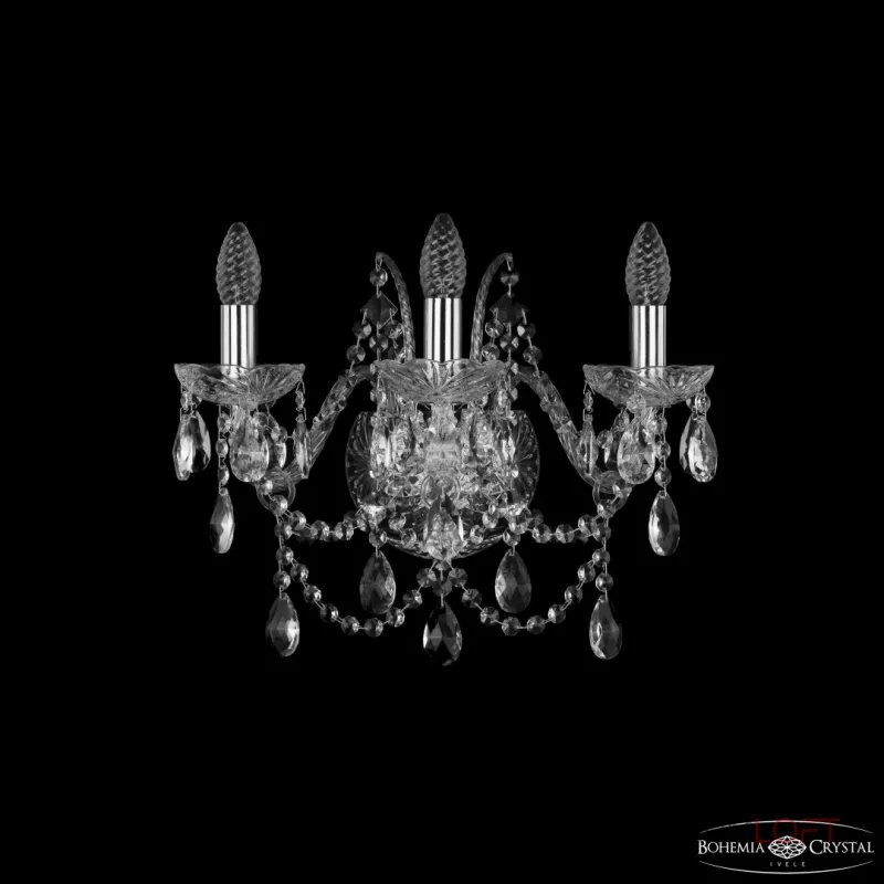Бра Bohemia Ivele Crystal 1411 1411B/3/160 Ni от ImperiumLoft