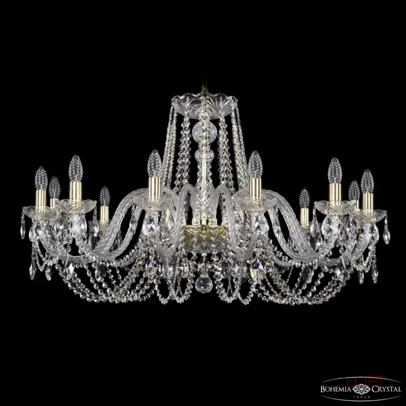 Подвесная люстра Bohemia Ivele Crystal 1402 1402/12/360 G Подвесная люстра Bohemia Ivele Crystal 1402 1402/12/360 G