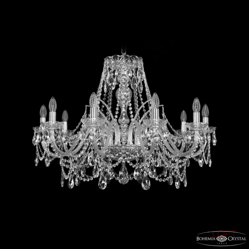 Подвесная люстра Bohemia Ivele Crystal 1411 1411/10/300 Ni Подвесная люстра Bohemia Ivele Crystal 1411 1411/10/300 Ni