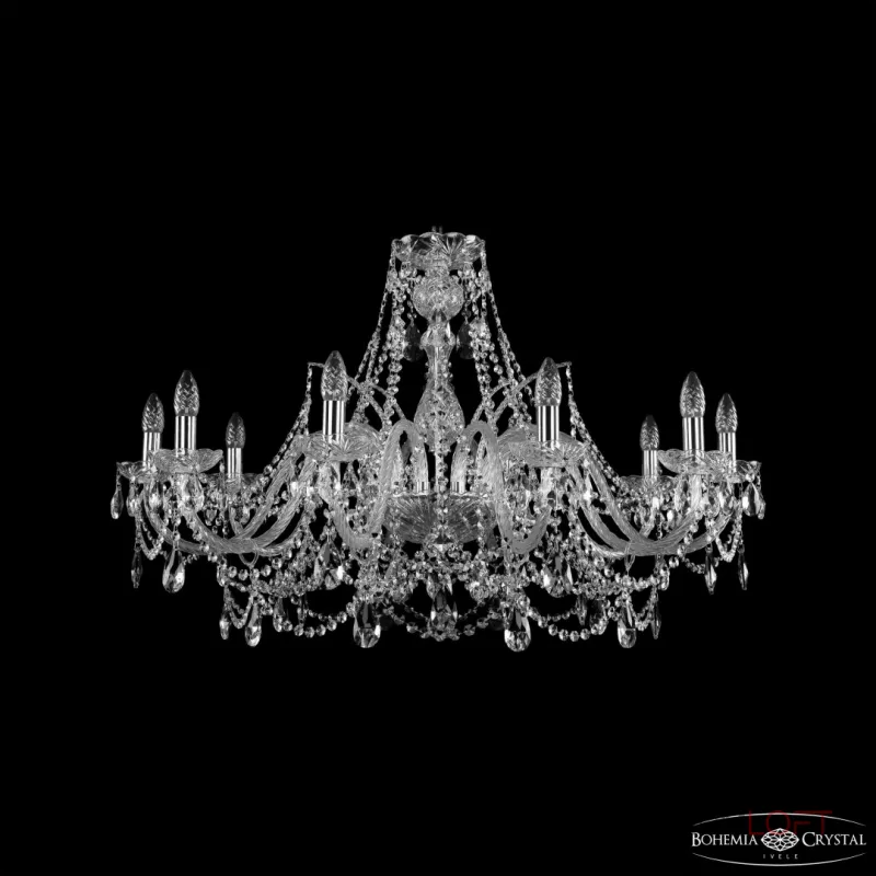 Подвесная люстра Bohemia Ivele Crystal 1411 1411/10/360 Ni