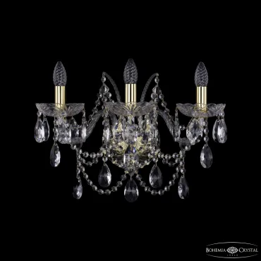 Бра Bohemia Ivele Crystal 1411 1411B/3/195/XL G Бра Bohemia Ivele Crystal 1411 1411B/3/195/XL G