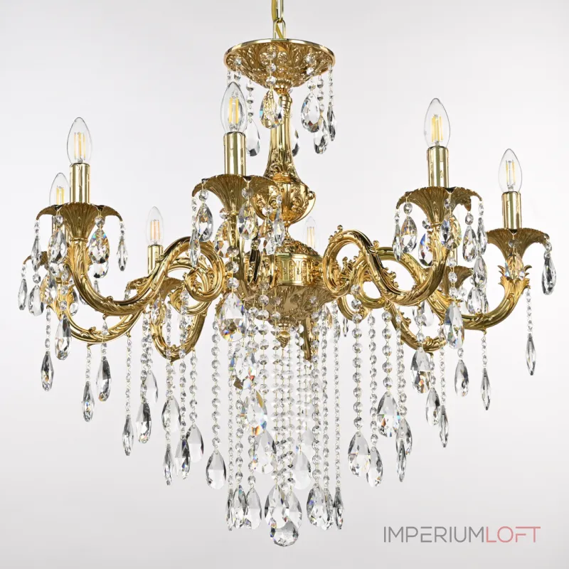 Подвесная люстра Bohemia Ivele Crystal AL7901 AL79101/8/250 B G Подвесная люстра Bohemia Ivele Crystal AL7901 AL79101/8/250 B G