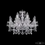 Подвесная люстра Bohemia Ivele Crystal 1411 1411/8+4/195 Ni