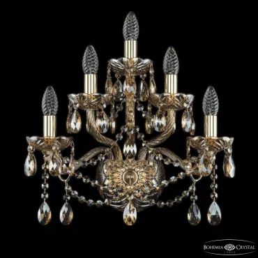 Бра Bohemia Ivele Crystal 1413 1413B/2+2+1/165 G M721 Бра Bohemia Ivele Crystal 1413 1413B/2+2+1/165 G M721