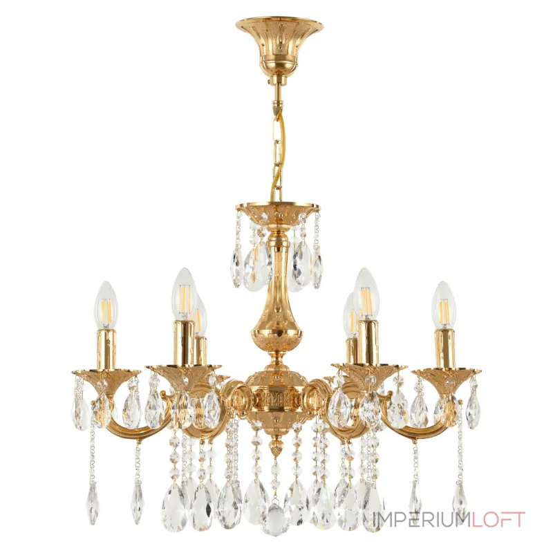 Подвесная люстра Bohemia Ivele Crystal AL77 AL77101/6/175 A G от ImperiumLoft