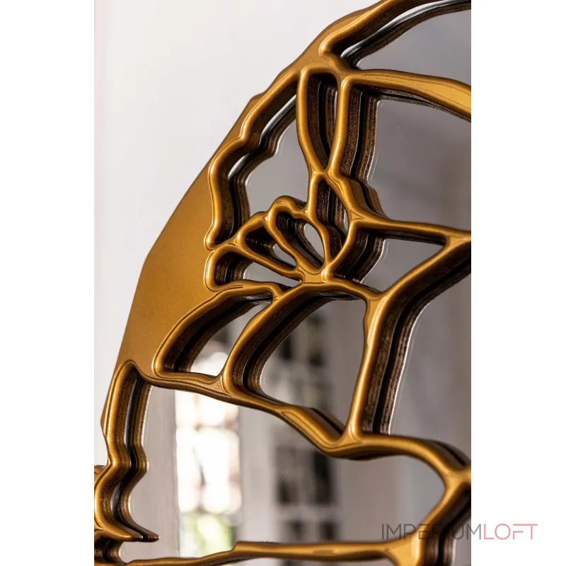 Настенное зеркало Bountyhome Рутс Голд mv412-gold Настенное зеркало Bountyhome Рутс Голд mv412-gold