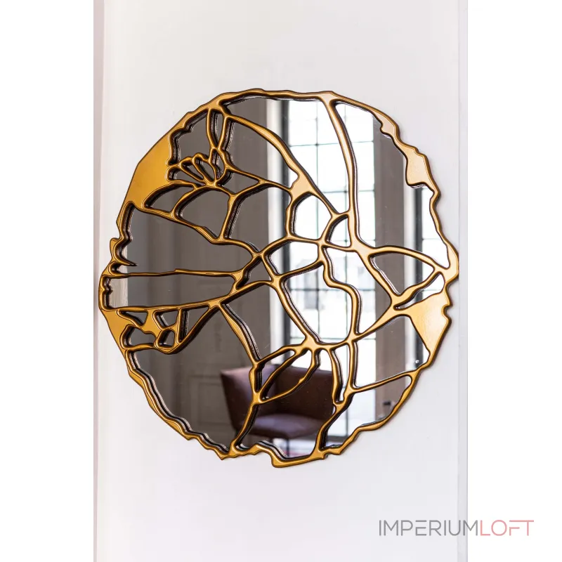 Настенное зеркало Bountyhome Рутс Голд mv412-gold Настенное зеркало Bountyhome Рутс Голд mv412-gold