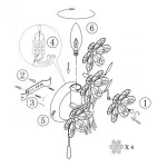 Бра Globo Purple 5147 от ImperiumLoft