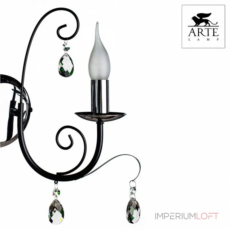 Бра Arte Lamp Romana A1742AP-2BK от ImperiumLoft
