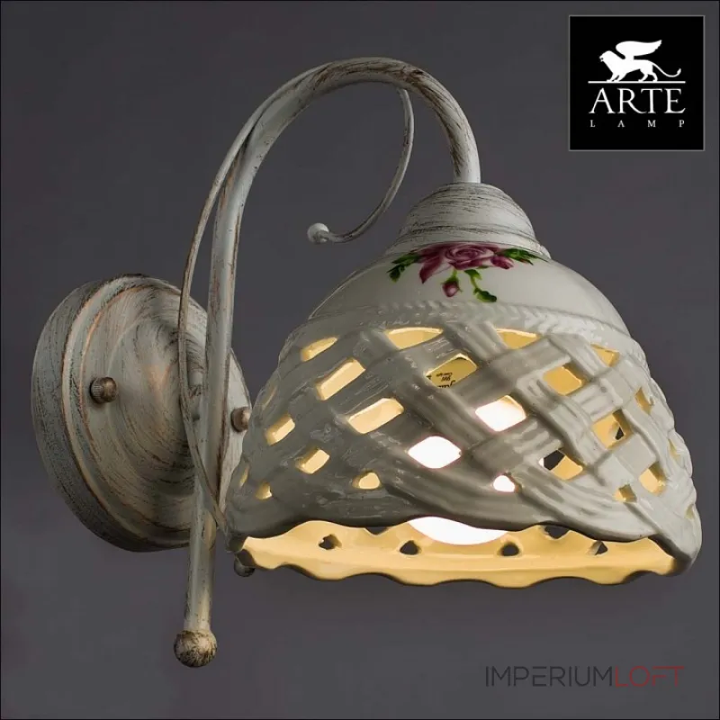 Бра Arte Lamp Wicker A6616AP-1WG от ImperiumLoft Бра Arte Lamp Wicker A6616AP-1WG от ImperiumLoft