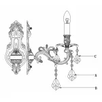 Бра Lucia Tucci Barletta BARLETTA W122.1 cream white от ImperiumLoft