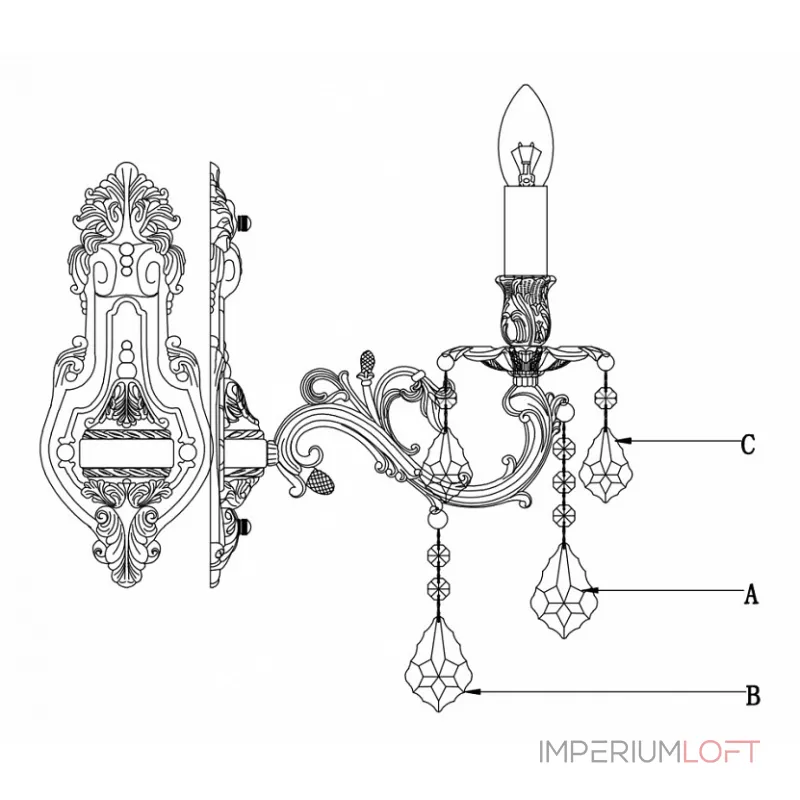 Бра Lucia Tucci Barletta BARLETTA W122.1 cream white от ImperiumLoft Бра Lucia Tucci Barletta BARLETTA W122.1 cream white от ImperiumLoft