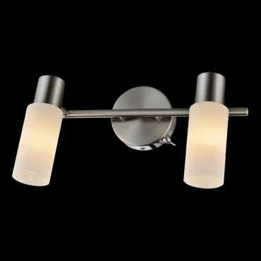 Настенный светильник со стеклянными плафонами 20043/2 сатин-никель Настенный светильник со стеклянными плафонами 20043/2 сатин-никель