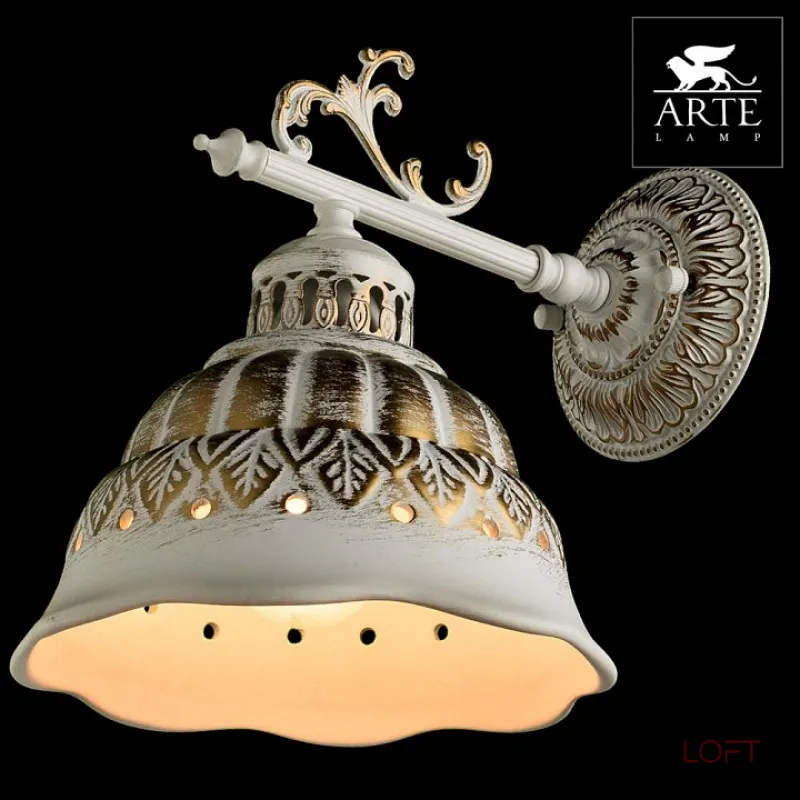 Бра Arte Lamp Chiesa A2814AP-1WG от ImperiumLoft