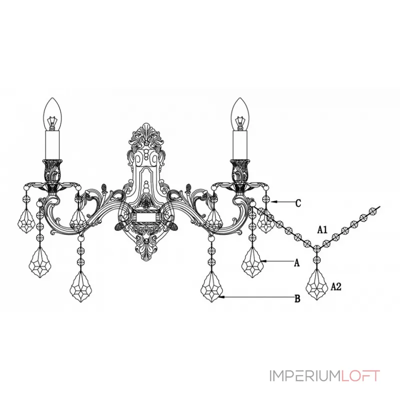 Бра Lucia Tucci Barletta BARLETTA W122.2 cream white от ImperiumLoft Бра Lucia Tucci Barletta BARLETTA W122.2 cream white от ImperiumLoft