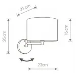 Бра Nowodvorski Hotel 9303 от ImperiumLoft