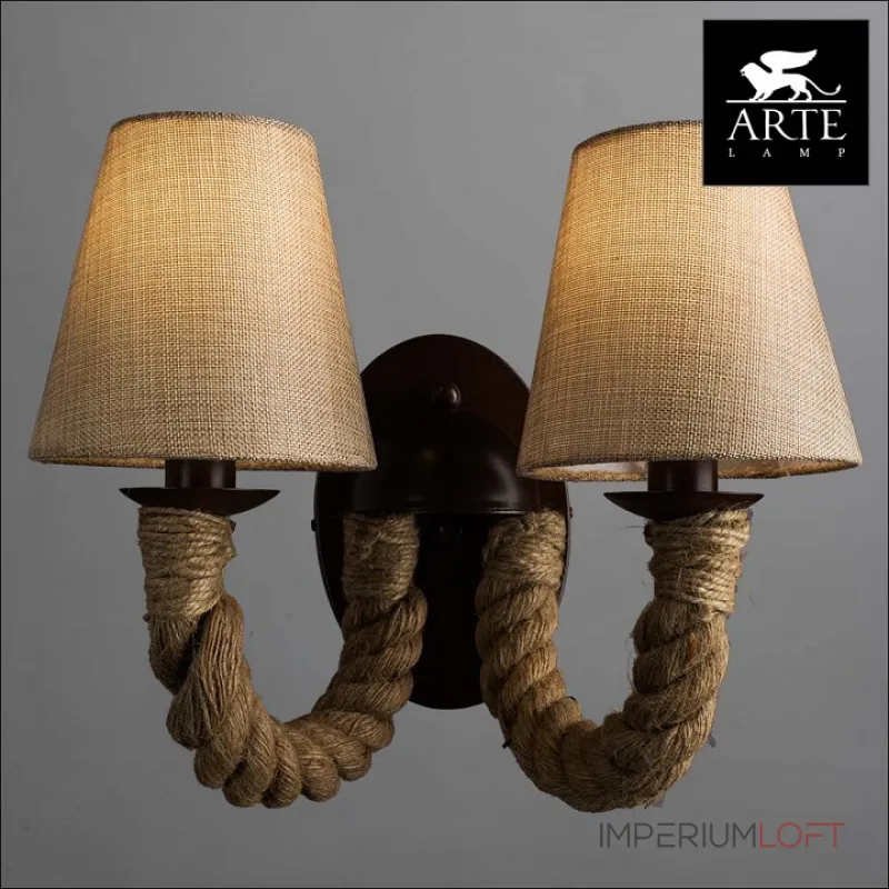 Бра Arte Lamp Corda A8958AP-2BR от ImperiumLoft