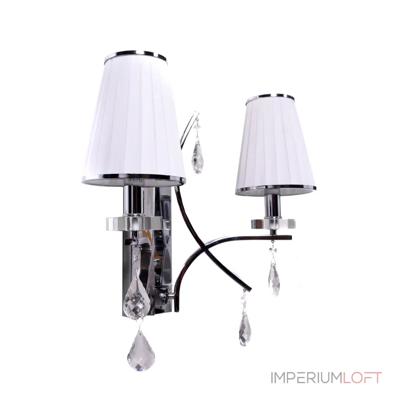 Бра Lumina Deco Glamour LDW 66247-2 WT+CHR от ImperiumLoft Бра Lumina Deco Glamour LDW 66247-2 WT+CHR от ImperiumLoft