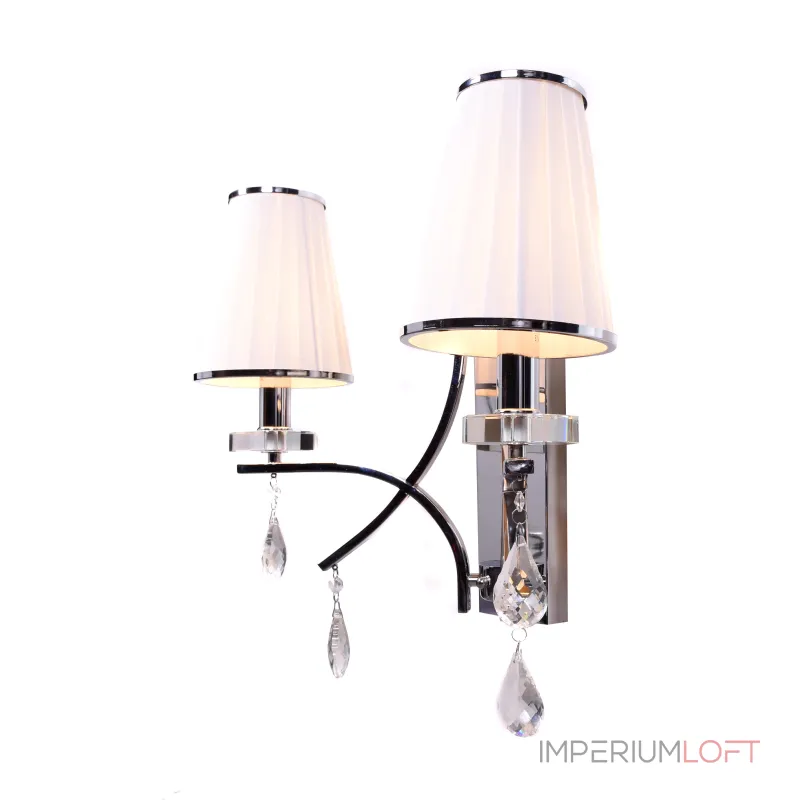 Бра Lumina Deco Glamour LDW 66247-2 WT+CHR от ImperiumLoft Бра Lumina Deco Glamour LDW 66247-2 WT+CHR от ImperiumLoft
