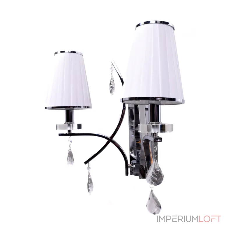 Бра Lumina Deco Glamour LDW 66247-2 WT+CHR от ImperiumLoft Бра Lumina Deco Glamour LDW 66247-2 WT+CHR от ImperiumLoft