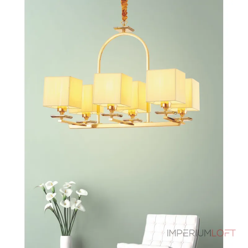 Подвесная люстра Lumina Deco Liniano LDP 17100-6 GD Подвесная люстра Lumina Deco Liniano LDP 17100-6 GD