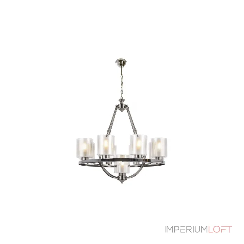 Подвесная люстра Lumina Deco Santini LDP 1220-9 CHR+WT от ImperiumLoft Подвесная люстра Lumina Deco Santini LDP 1220-9 CHR+WT от ImperiumLoft