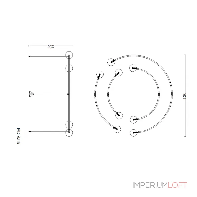 Подвесная люстра CONCENT от ImperiumLoft Подвесная люстра CONCENT от ImperiumLoft