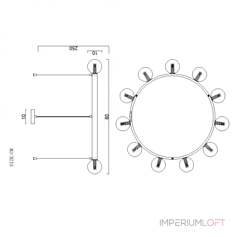 Подвесная люстра DESTINY CH D80 от ImperiumLoft Подвесная люстра DESTINY CH D80 от ImperiumLoft