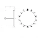 Подвесная люстра DESTINY CH D100 от ImperiumLoft