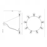 Подвесная люстра FLAMB D82 от ImperiumLoft