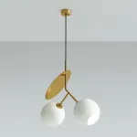 Подвесной светильник CHERRY D50 Gold/White от ImperiumLoft