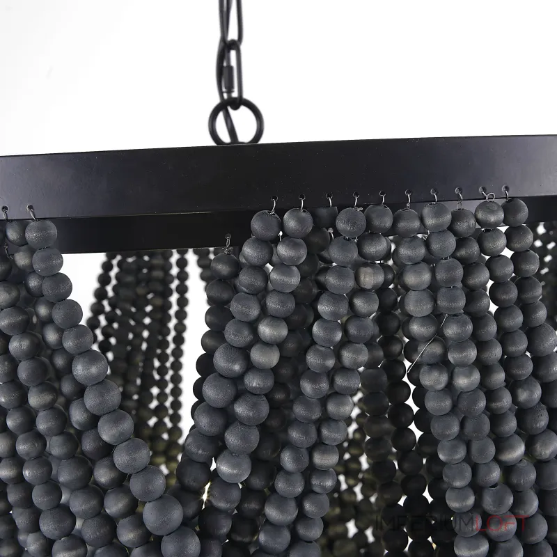 Подвесная люстра Amelia Wood Bead Chandelier