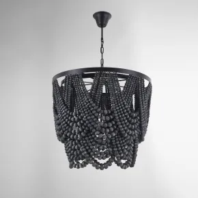 Подвесная люстра Amelia Wood Bead Chandelier