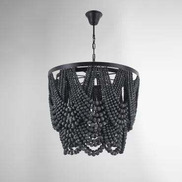 Подвесная люстра Amelia Wood Bead Chandelier
