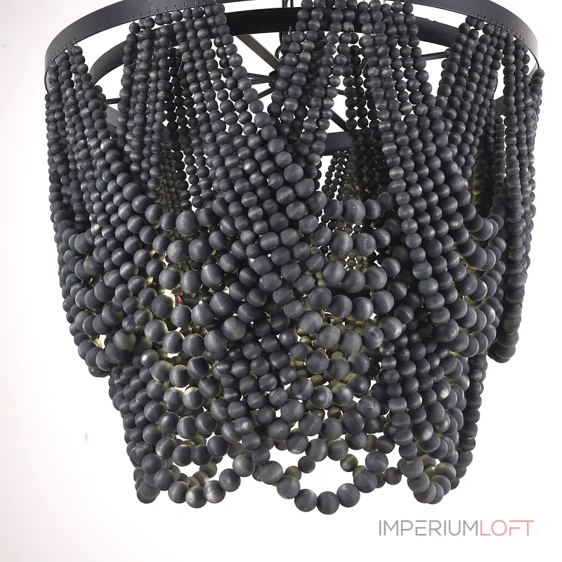 Подвесная люстра Amelia Wood Bead Chandelier