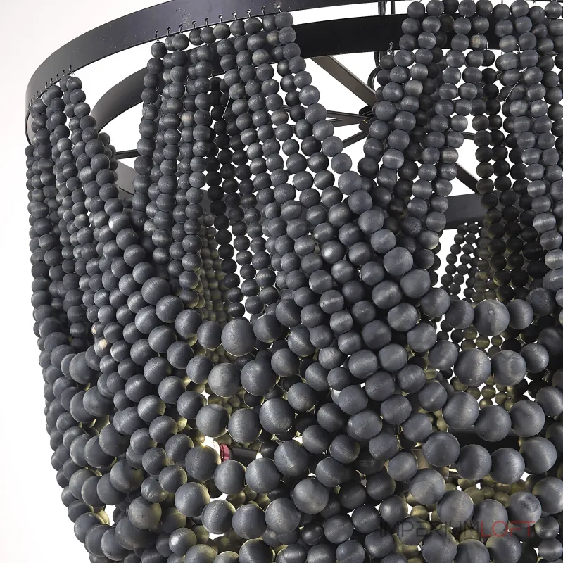 Подвесная люстра Amelia Wood Bead Chandelier