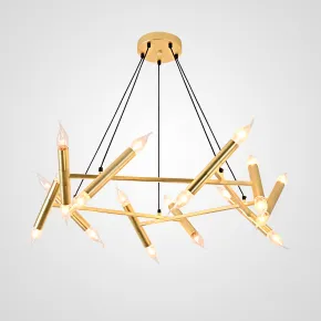 Подвесная люстра JONATHAN BROWNING Le Pentagone Chandelier 20 Light