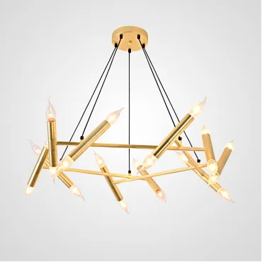 Подвесная люстра JONATHAN BROWNING Le Pentagone Chandelier 20 Light