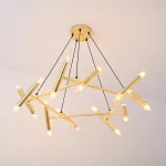 Подвесная люстра JONATHAN BROWNING Le Pentagone Chandelier 20 Light
