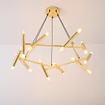 Подвесная люстра JONATHAN BROWNING Le Pentagone Chandelier 20 Light