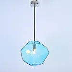Подвесной светильник Color Ice Cube Pendant JEVIO 1 Голубой от ImperiumLoft