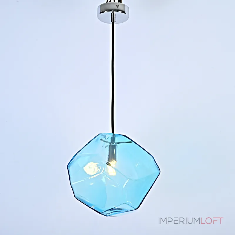 Подвесной светильник Color Ice Cube Pendant JEVIO 1 Голубой от ImperiumLoft