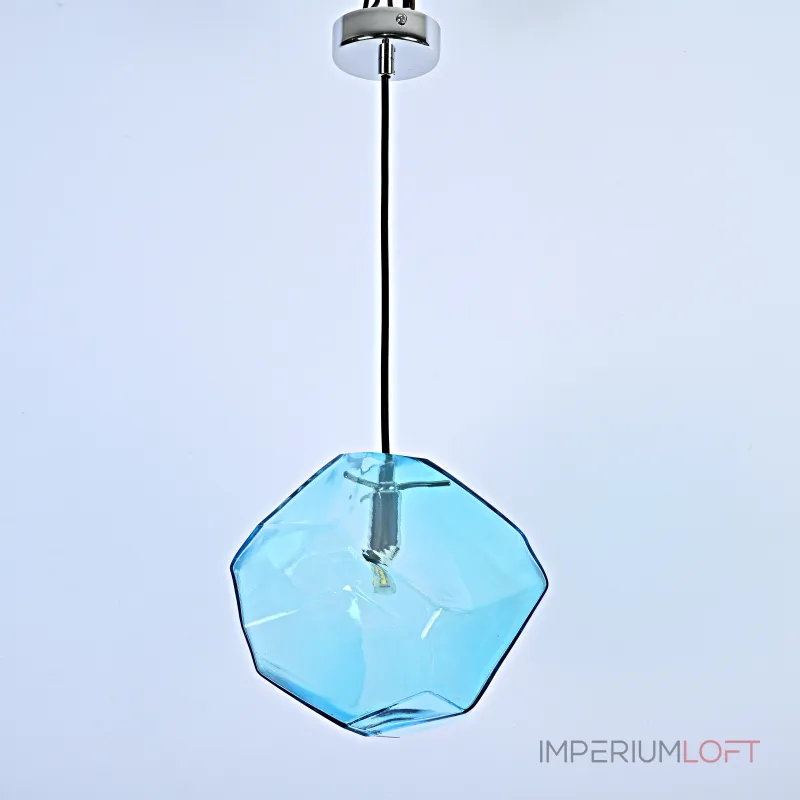 Подвесной светильник Color Ice Cube Pendant JEVIO 1 Голубой от ImperiumLoft
