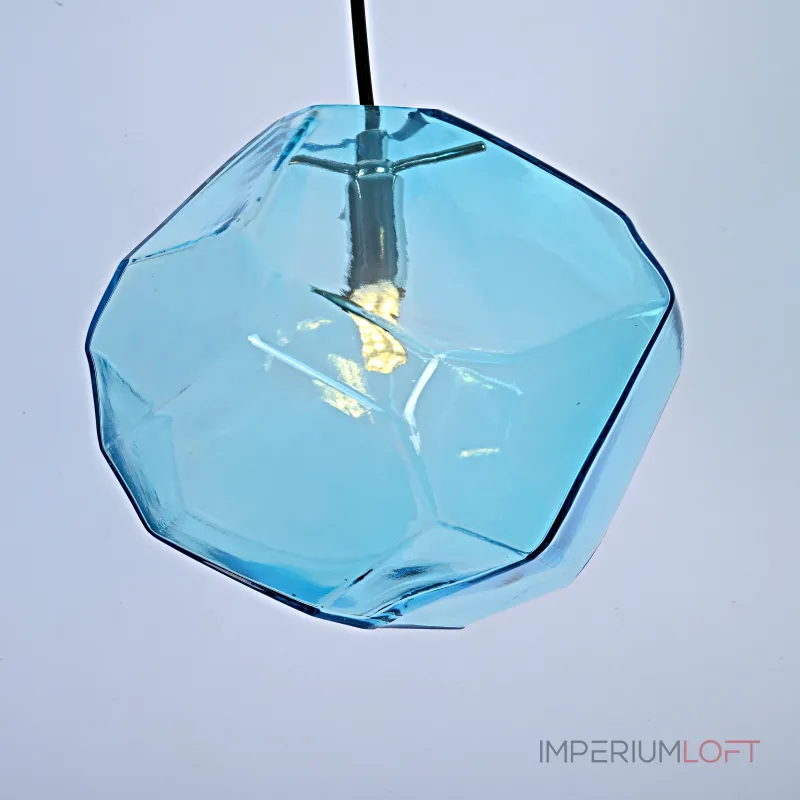 Подвесной светильник Color Ice Cube Pendant JEVIO 1 Голубой от ImperiumLoft