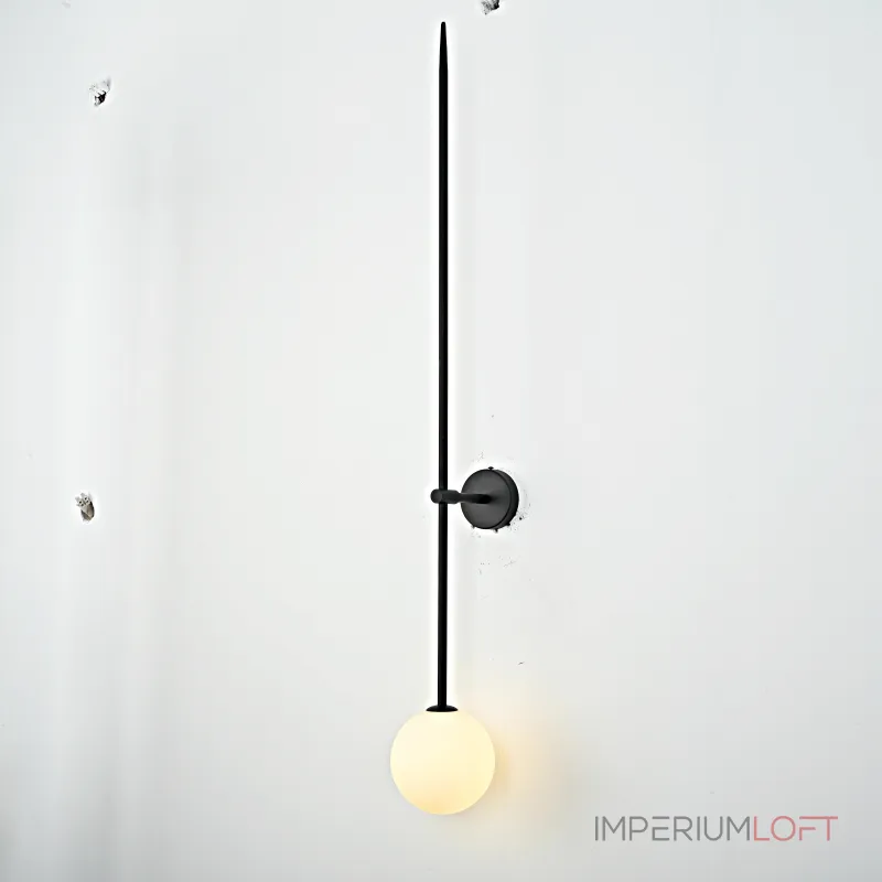 Настенный светильник LINES Ball 100 Black от ImperiumLoft Настенный светильник LINES Ball 100 Black от ImperiumLoft