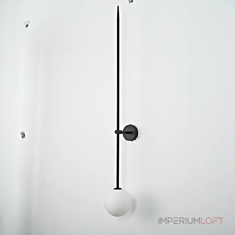 Настенный светильник LINES Ball 100 Black от ImperiumLoft Настенный светильник LINES Ball 100 Black от ImperiumLoft