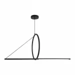 Подвесной светильник SUSPENSION CERCLE ET TRAIT – GRAPHITE SATINE L120 от ImperiumLoft