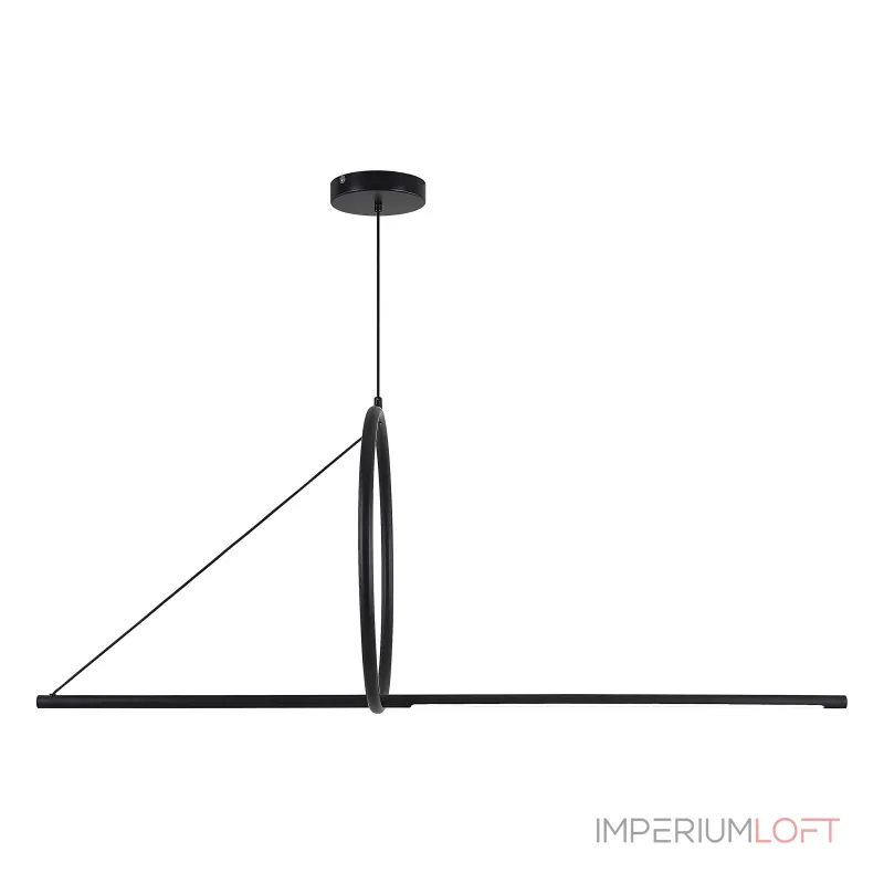 Подвесной светильник SUSPENSION CERCLE ET TRAIT – GRAPHITE SATINE L120 от ImperiumLoft