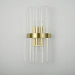 Бра Odeon Clear Glass Gold metal Wall Lamp от ImperiumLoft