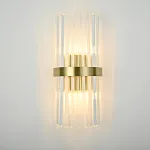 Бра Odeon Clear Glass Gold metal Wall Lamp от ImperiumLoft